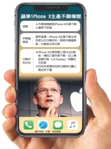 Cens.com News Picture iPhone X 量產不順 傳卡在日韓供貨