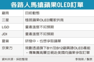 Cens.com News Picture 京東方尬鴻海 搶吃蘋果OLED訂單