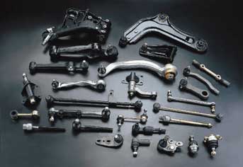 Samples of over 6,000 chassis, suspension, and steering parts.