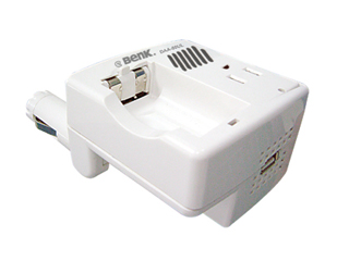 e-Benk`s innovative multi-functional in-car power inverter.