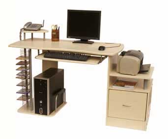 Versatile computer desk is among the firm`s major product lines.