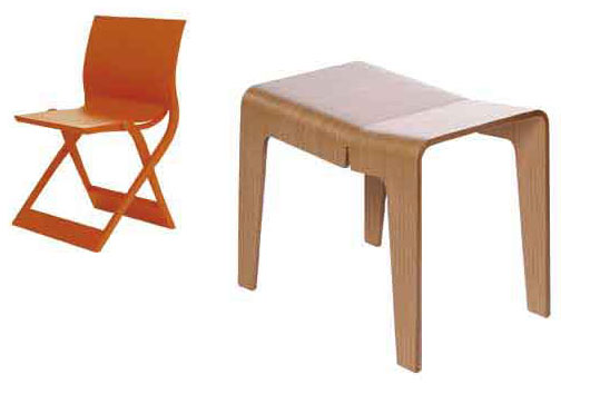 Simplicity and compactness are concepts built into chairs at Imm Cologne 2008.