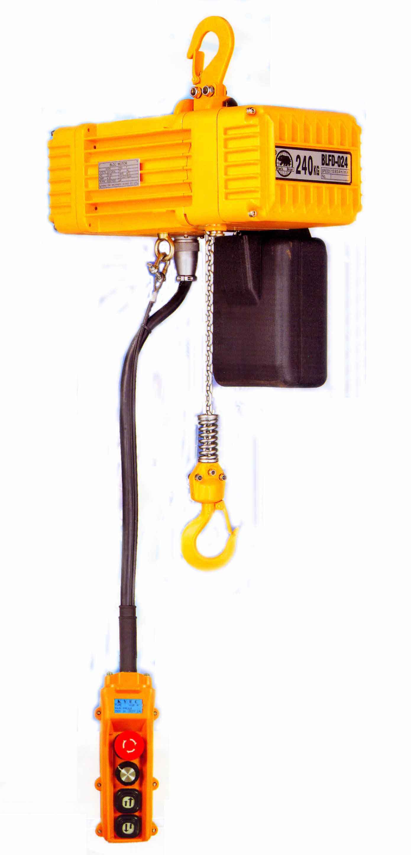 Cheng Day supplies energy-saving electric chain hoists.