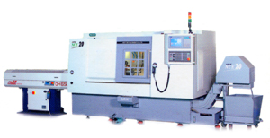 A CNC slant-bed lathe produced by Arix