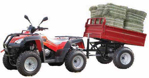 Her Chee`s innovative 4x4/ 6x6 ATV and trailer with dumping bed