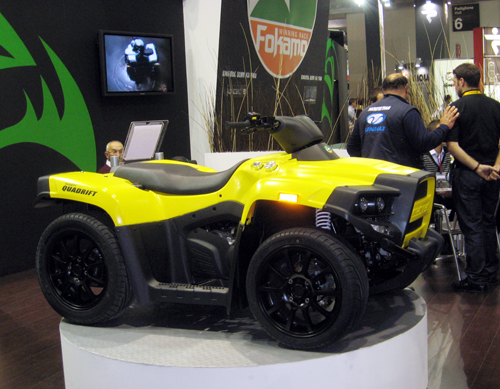 CECTEK`s state-of-the-art on-road ATV is powered by the company`s own 500cc engine.