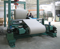 Slitter and rewinder.