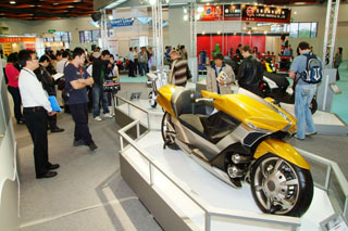 One of the concept bike displayed by Yamaha.