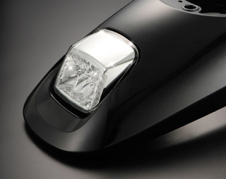 High-level LED lighting for Harley Davison big-bore motorcycles.