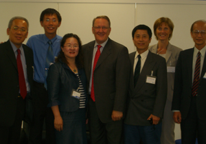 SKF CEO Tom Johnstone (center) seen with representatives from the Taiwan contingent.