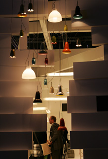 Energy efficiency as theme is lit by LEDs at the 2008 event. (photo courtesy Messe Frankfurt)