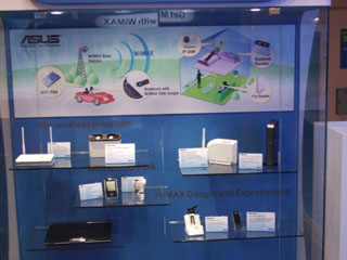 WiMAX consmer-premise equipment at Asustek`s booth.