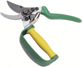 Winland`s Auto-Rotating Bypass Pruning Shears have swiveling handles to better protect hands from injury and fatigue.
