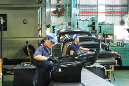 Exports of Taiwan-made auto parts have been steadily increasing.
