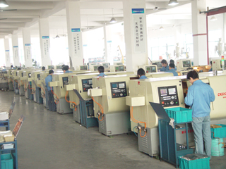 The company`s high-efficiency production line.