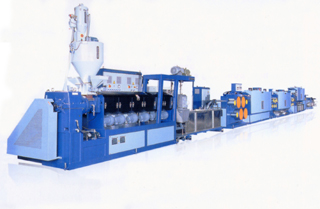 The PET strapping tape extrusion line developed by Jenn Chong.