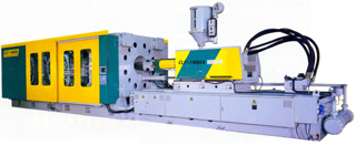 High-rigid and high-speed injection-molding machine developed by Chuan Lih Fa.