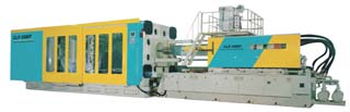 The 3,500-ton plastic injection-molding machine developed by Chuan Lih Fa.