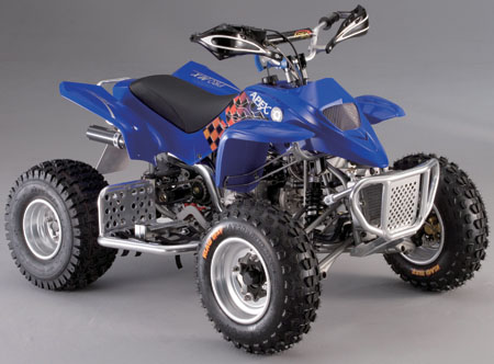 A new, high-end kiddie ATV racer by Apex Motor that is a frequent winner in  North America in 2008.
