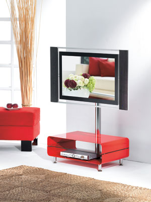 The compact TV stand, newly developed by Sing Bee, is specially designed for LCD TVs.