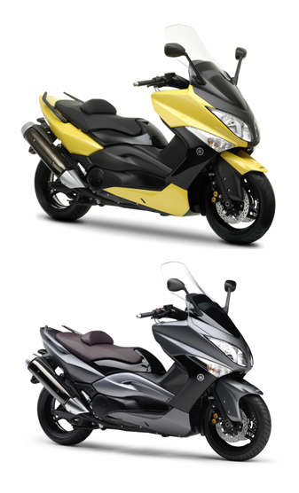 Andreani describes the Yamaha T-Max as a successful combination of good steering and riding comfort. (photo of Yamaha press release)