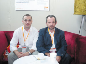 Laszlo Kovacs (right) and his aid Valentin Iancu