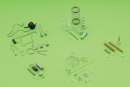 Various high-precision springs and stamping parts developed by Chiu Yao.