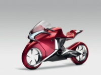 Honda grabbed the industry spotlight with it futuristic V4 concept bike.