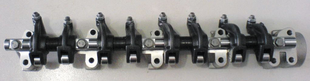 A rocker arm assembly for a Mitsubishi passenger-car engine.
