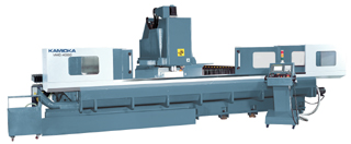 Kamioka`s machining center features linear way in X, Y axes.