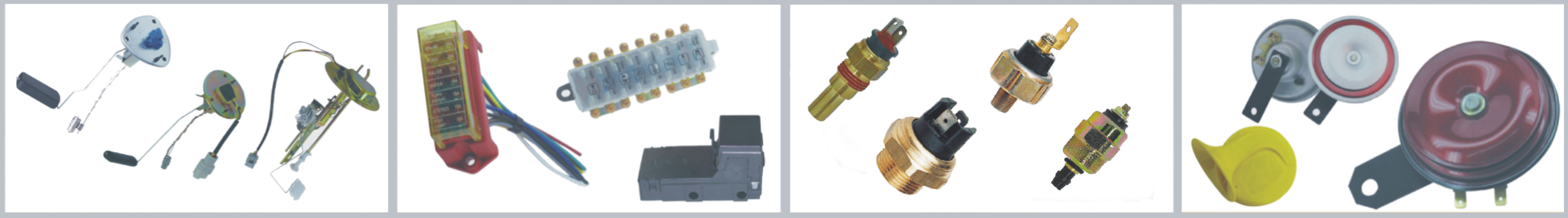 Zhongshen supplies various product lines such as fuel-tank floats, fuse boxes, switches, horns etc.