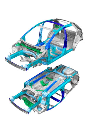 A high-strength space frame by Magna Int`l. (photo from internet)