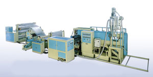 CPP thin file and PP thick sheet making machine developed by Ming Jilee.