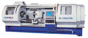 Powerful flatbed CNC lathe developed by Everox.
