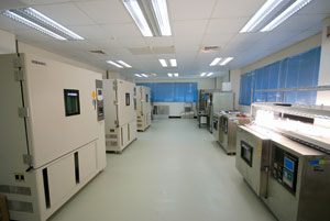 Taiwan government is commissioning laboratories throughout the island to inspect LED lighting products. Shown is one such laboratory run by the government-backed Industrial Technology Research Institute (ITRI).