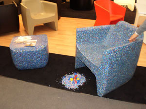 Translation Armchair by Qui est Paul is one of numerous eco-friendly, recyclable pieces shown at Imm Cologne 2009.