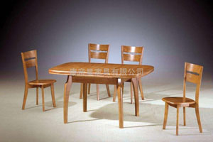 Solid-wood dinning tables and chairs supplied by Kangdixing Furniture Co., Ltd.
