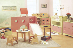 KYC supplies a variety of children`s furniture, including casual table, chairs, cabinets, bunks, and slides.