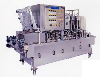 Ai Shin`s fully automated fill-sealing machine is suitable for liquid products.
