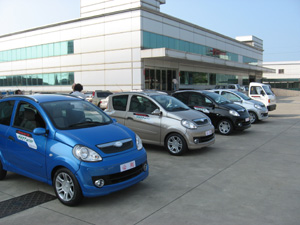 Electric cars made by Pihsiang Machinery Manufacturing Co., Ltd. for its French partner.