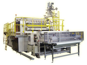 Automatic unloading facial tissue interfolder developed by Chan Li.