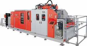 Digital operate continuous thermoforming machine developed by Cheng Mei.