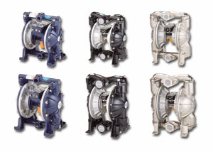 Air-powered double-diaphragm pumps developed by Dyi Sheng.