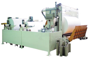 Slitting and rewinding machine developed by Hinnli.