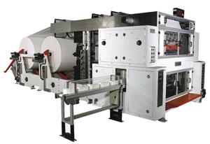 Tissue paper converting machine produced by Ocean.