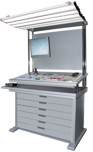 The printing inspection workstation developed by Tech Shin.