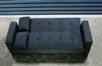 Sing Lin's newly- developed servo-motor sofa bed with vibration massage is easy to set up.