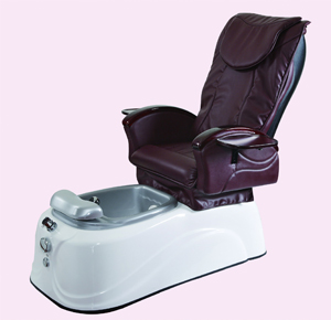 Tai Sheng’s pedicure spa massage chair is the first of its kind being marketed for beauty salons.
