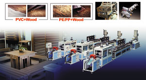 The environmental-friendly WPC profile production line from Everplast.