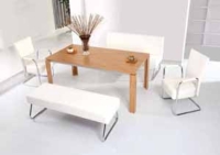 This dining set, made up of two couches and two armchairs, is a new model for this year.